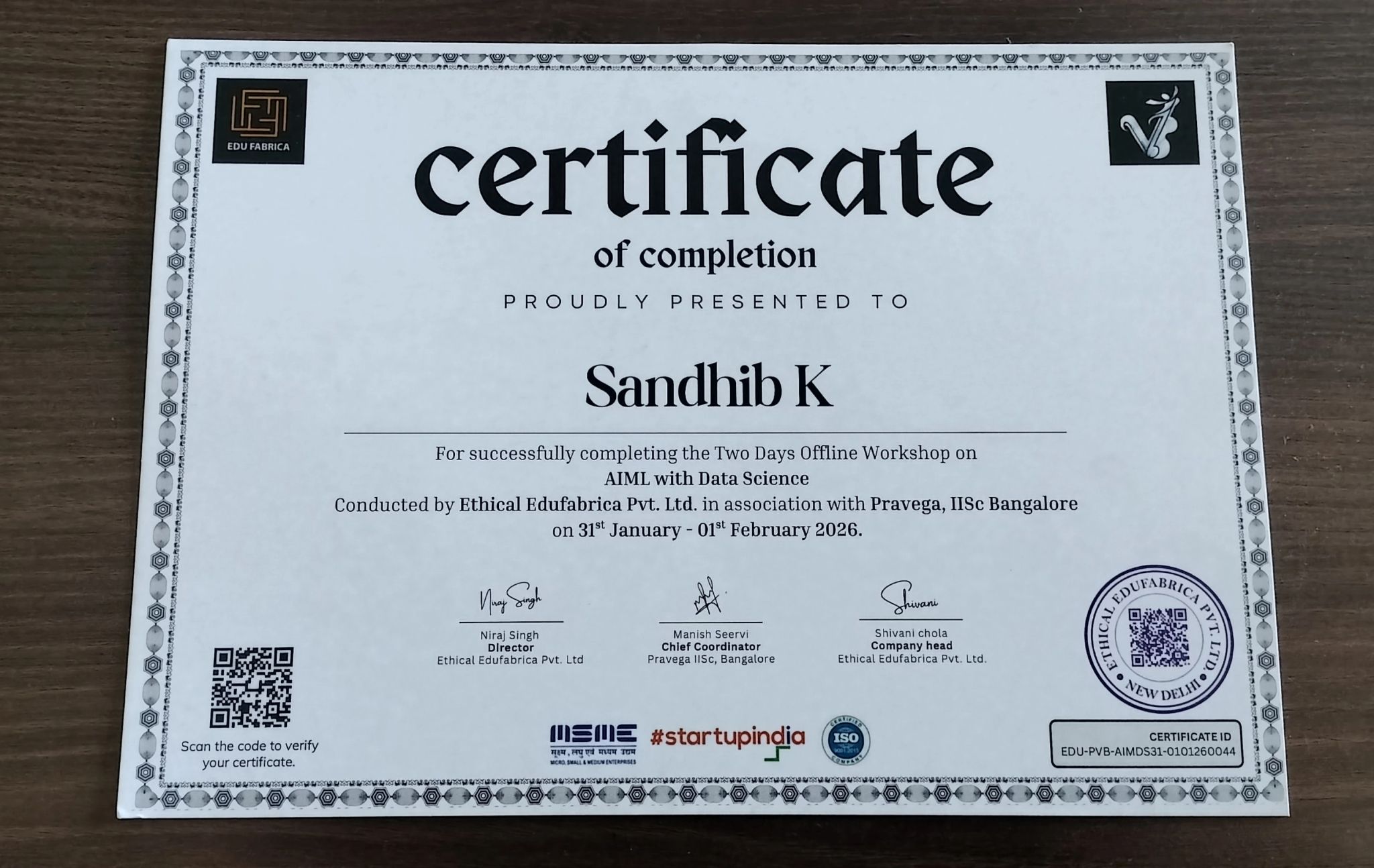 Practical Demonstration